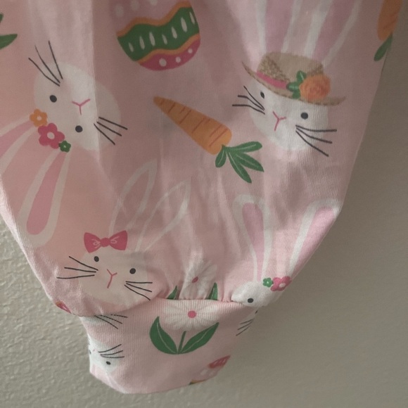 NWT PJ PLACE 100% Cotton 2 Piece Pajama Sleepwear Set Pink Bunnies Easter XXL - Picture 4 of 8